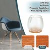 (Pack of 4) Furniture Protector Pads, Anti-Slip Rubber Feet Covers, Floor Protectors, Waterproof & Noise-Free - Image 2