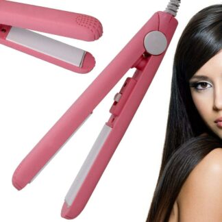 Mini Portable Electronic Hair Straightener, Flat Iron for Quick Styling